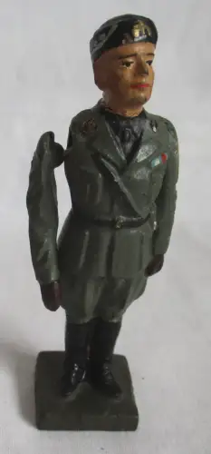 Lineol General Mussolini Masse Arm beweglich Italien Militär 2.WK (117005)