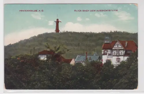 27842 Ak Freienwalde a.O. Blick nach dem Aussichtsturm um 1920