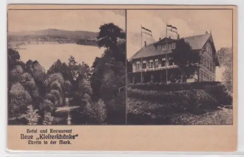 11569 Ak Chorin in der Mark Hotel und Restaurant Neue Klosterschänke 1918