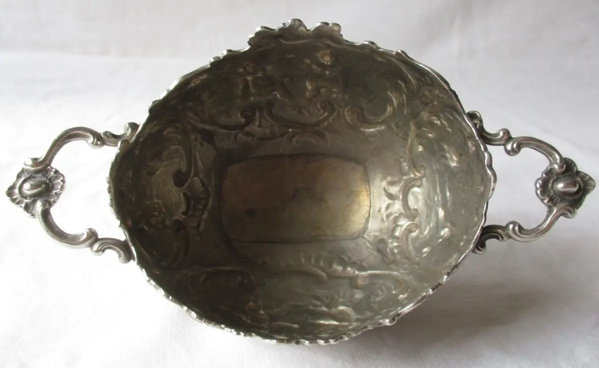 800er Silber Kaffee- und Teeservice Rokoko-Stil ca. 540g um 1900 (125420) 7