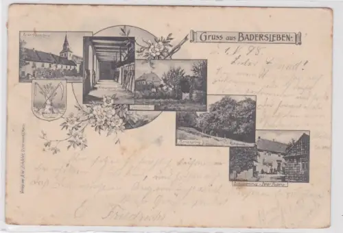 88703 Mehrbild Ak Gruss aus Badersleben. 1898