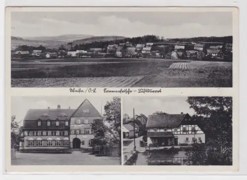 97136 Mehrbild Ak Weifa O.-L. Totale. Gasthof zum Erbgericht. Dorfteich. um 1940