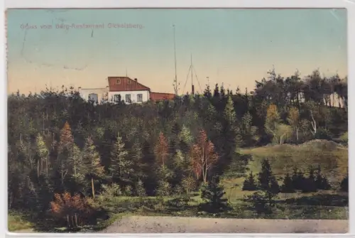 907661 Ak Gruss vomBerg-Restaurant Gickelberg Výhledy Guślarz 1911