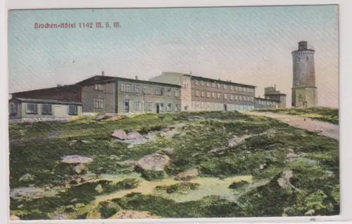 42180 Präge Ak Brocken Hotel 1142 M.ü.M. um 1910