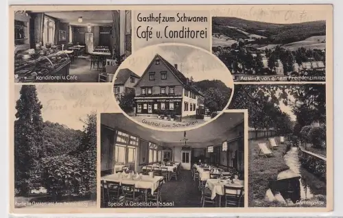 06202 Mehrbild Ak Reichelsheim Gasthof zum Schwanen Café & Conditorei