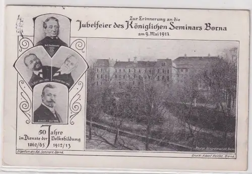 13348 Mehrbild Ak Jubelfeier des königlichen Seminars Borna 1913