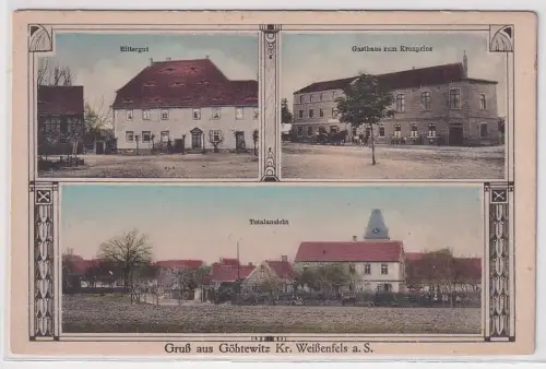 11619 Mehrbild Ak Gruß aus Göhtewitz Kreis Weissenfels Rittergut, Gasthaus