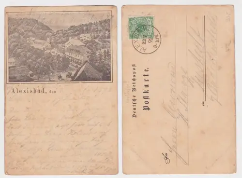 82240 Vorläufer Ak Alexisbad 22.7.1892 !!!