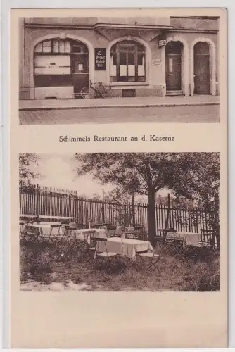 26138 Mehrbild Ak Gera Schimmles Restaurant an der Kaserne um 1910