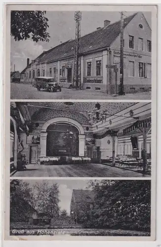 21539 Mehrbild Ak Gruß aus Hohenziatz Gasthof zum schwarzen Adler 1940