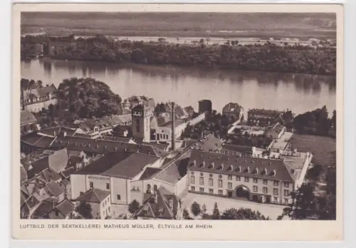 905434 Ak Luftbild der Sektkellerei Matheus Müller, Eltville am Rhein. 1938