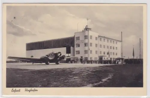 56328 Foto Ak Erfurt Flughafen Restaurant Stotternheimerstraße 1938