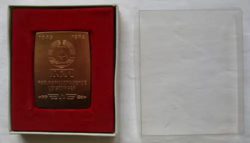 Plakette 25 Jahre DDR deutsche Reichsbahn für hervorragende Leistungen (107756)
