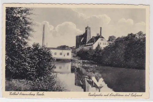 93845 Ak Solbad Dürrenberg Saale Saalepartie mit Kunstturm und Salzamt 1940