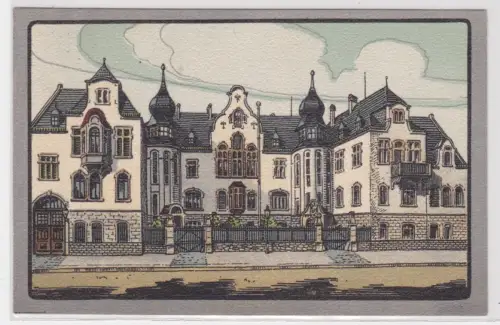 55931 Ak Wanzleben Kreishaus 1921