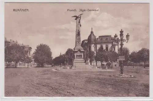 39735 Ak Ploesti Rumänien Jäger-Denkmal um 1940