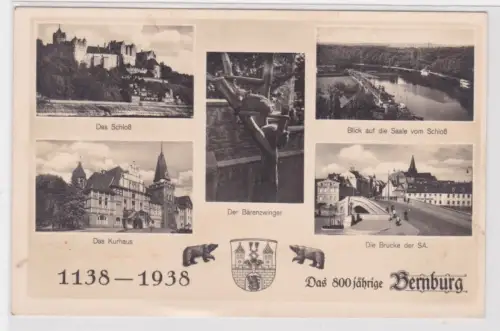 85355 Mehrbild Ak Das 800jährige Bernburg 1938