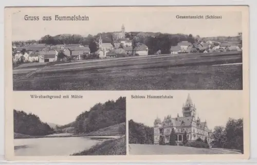 03181 Mehrbild Ak Gruss aus Hummelshain. 1932