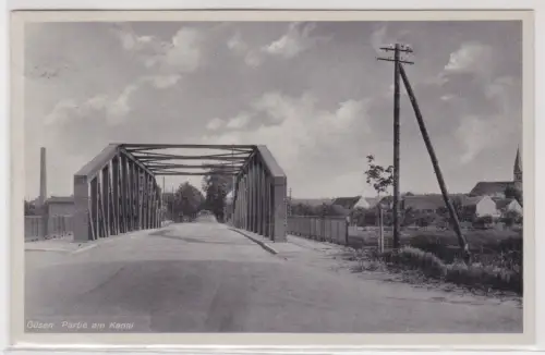 75869  Ak Güsen. Partie am Kanal. 1942