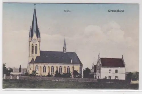17895  Ak Granschütz. Kirche. um 1930