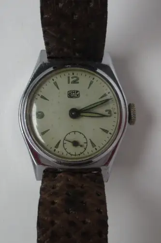UMF Ruhla Armbanduhr Handaufzug 60er Jahre 30mm (153426)