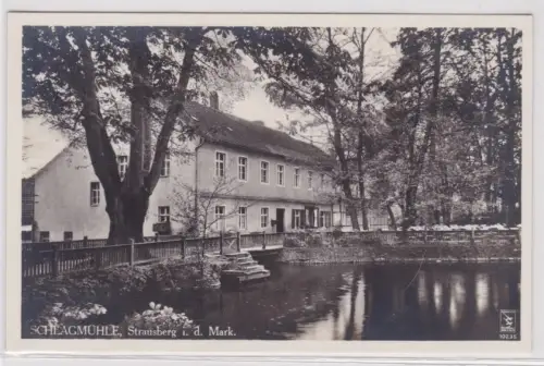 47523 Foto Ak Strausberg i.d. Mark Schlagmühle um 1920