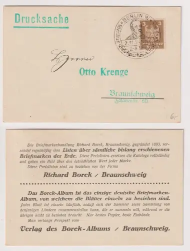 07250 Reklame Ak Braunschweig Verlag des Borek Albums 1924