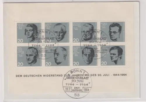 906885 BRD Brief mit Michel Block 3 Widerstandskämpfer 1964
