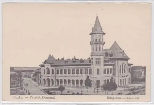 91328 Ak Buzău Runmänien Bürgermeisterschloss um 1910