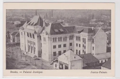59246 Ak Buzău Runmänien Justiz-Palast um 1910