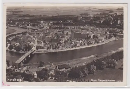07581 Ak Havelberg Original Fliegeraufnahme 1940