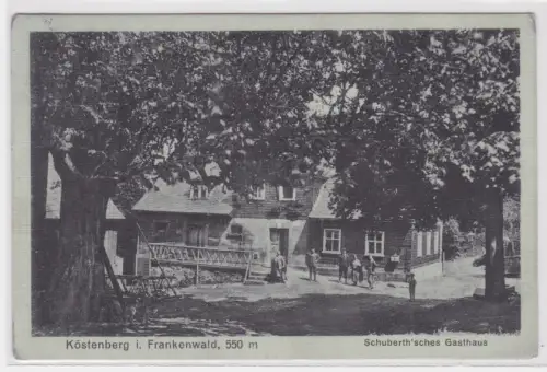 26359  Ak Köstenberg i. Frankenwald, 550m. Schuberth'sches Gasthaus. 1933