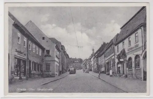 902586 Ak Strehla (Elbe). Hauptstraße. 1954