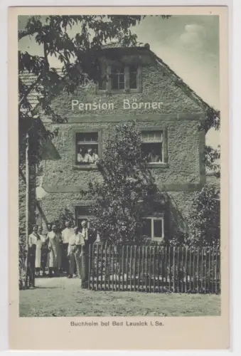 60377 Ak Buchheim bei Bad Lausick i. Sa. Pension Börner. 1935