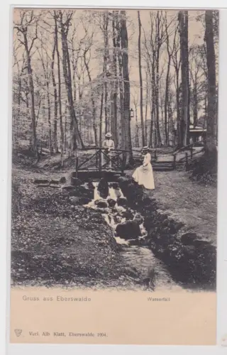 32830 Ak Gruss aus Eberswalde. Wasserfall. um 1930