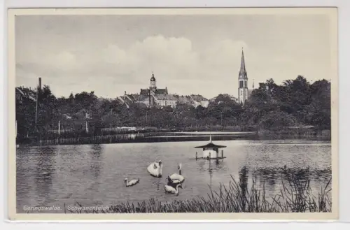 68366 Ak Geringswalde. Schwanenteich. 1933