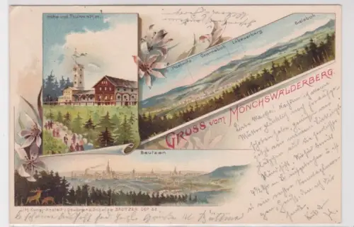 98249 Ak Lithografie Gruss vom Mönchswalder Berg 1902