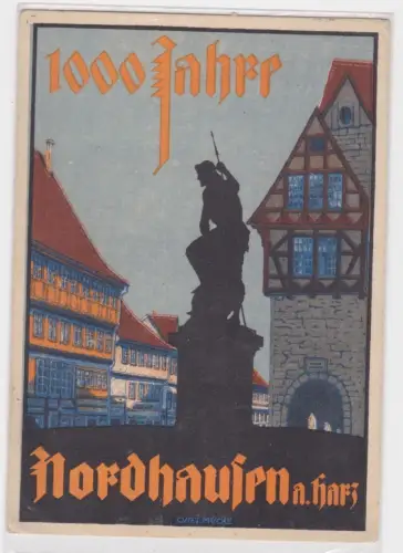 905521 Künstler Ak Nordhausen am Harz 1000 Jahre 1927