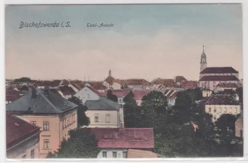 90776 Ak Bischofswerda i. S. Total-Ansicht. um 1930