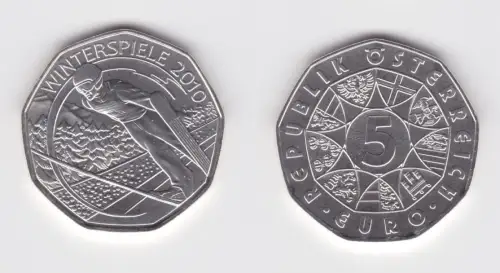 5 Euro Silber Münze Österreich Winterspiele 2010 – Skisprung (131988)