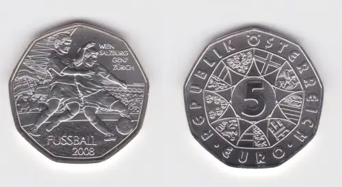 5 Euro Silber Münze Österreich Fußball-Europameisterschaft – Dribbling  (133790)