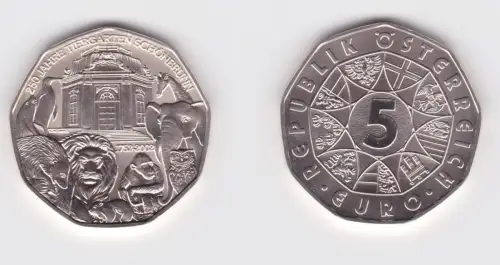 5 Euro Silber Münze Österreich Tiergarten Schönbrunn 2002 (130864)