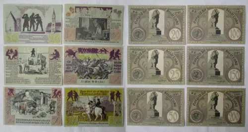 6 Banknoten Notgeld Stadt Lucka in Thüringen 1921 (100001)