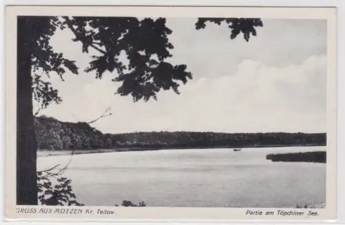 71631 Ak Gruss aus Motzen Kr. Teltow. Partie am Töpchiner See. um 1930
