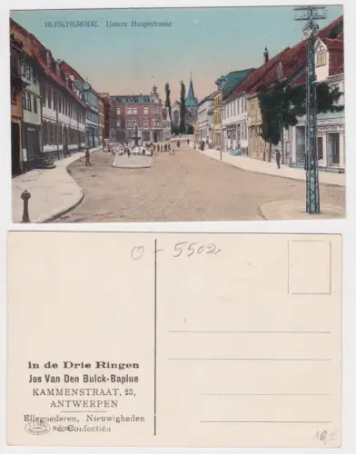 91846 Ak Bleicherode Untere Hauptstraße um 1910