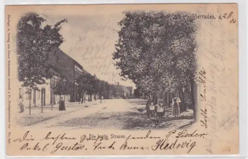 98771 Ak Vierraden. Die breite Strasse. 1903
