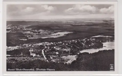 41733 Foto Ak Kurort Wald-Sieversdorf Märkische Schweiz Fliegerfoto 1938