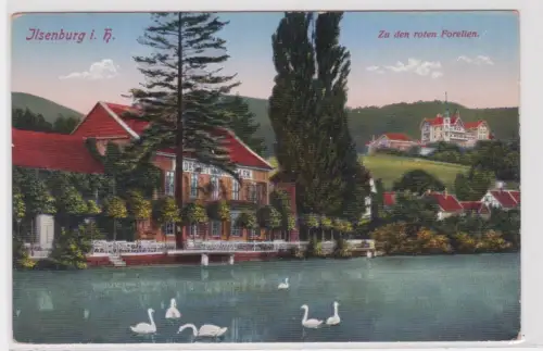 41422 Ak Ilsenburg i. H. Ansicht des Landhauses „Zu den Rothen Forellen“.um 1930
