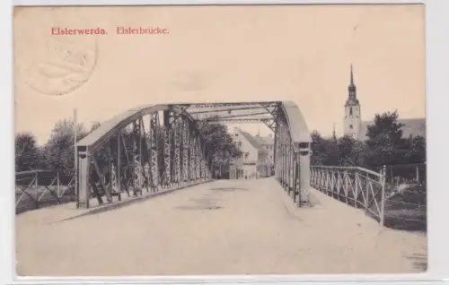94397 Ak Elsterwerda. Elsterbrücke.  um 1910