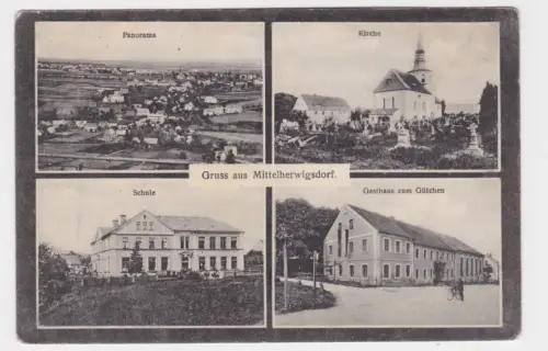20803 Mehrbild Ak Gruss aus Mittelherwigsdorf. 1917
